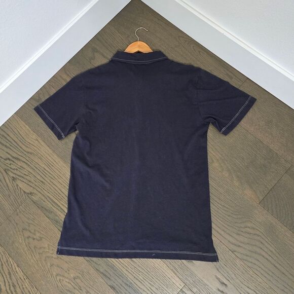 🆕️ Billy Reid Pensacola Short Sleeve Polo in Navy - Picture 9 of 13